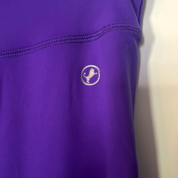 Purple ABS2B workout pants with scrunched back seam - Picture 2 of 4